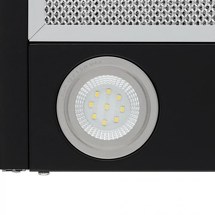 9946170 Вытяжка наклонная KRONA DOMENIKA 600 S черный/серебристый STDN-0090070 - Вид №9