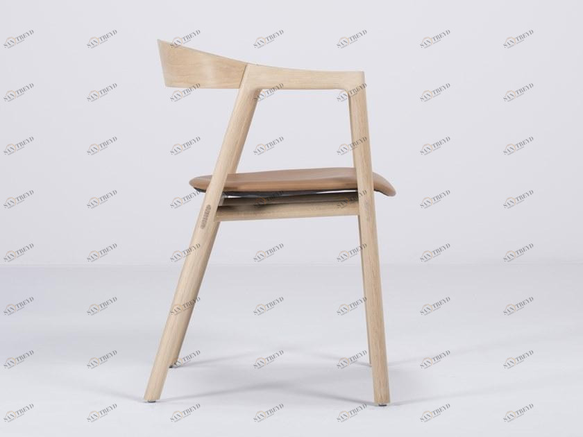 Gazzda Кожаное кресло с открытой спинкой Muna sun-id-1460726