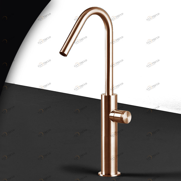 Смеситель для раковины HIRO HIR3R розовое золото Radomonte