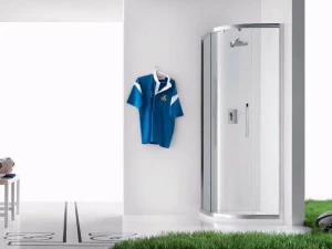 INDA® Душевая кабина угловая стеклянная с раздвижной дверцей Praia