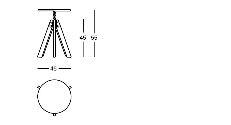 Табурет в промышленном стиле In Stock Zanotta ARCH-00144324 - Вид №10