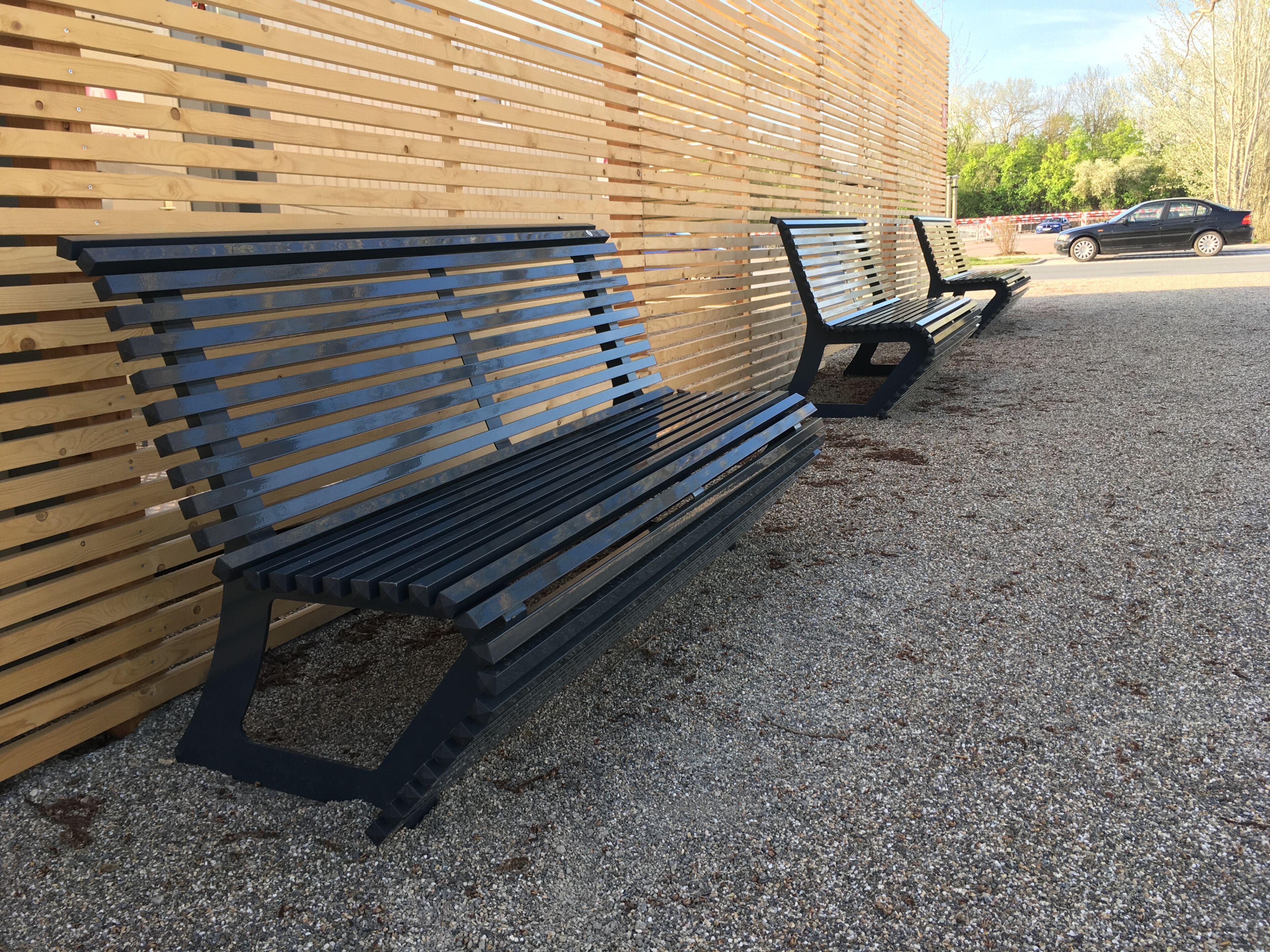 Алюминиевая скамья со спинкой CITYSì Elodie ARCH-00122065 - Вид №10