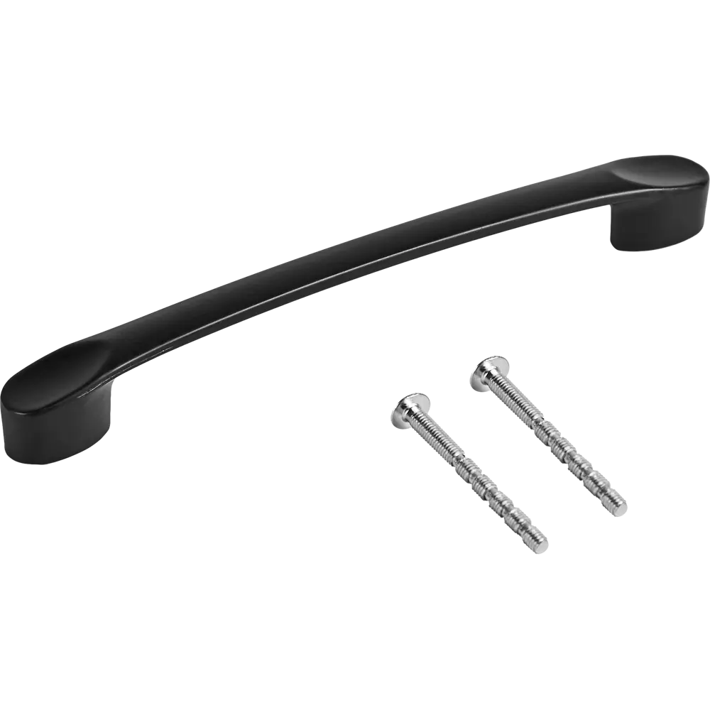 87377155 Ручка-скоба мебельная L4.029 алюминий 128 мм цвет черный STLM-1012630 LARVIJ  - Вид №3