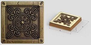 Вставка латунь Camomile 5х5 (52 шт) kavarti