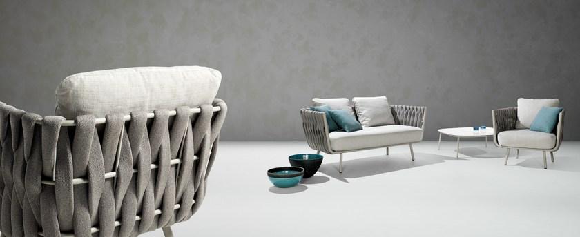 TRIBÙ Садовое кресло из ткани с подлокотниками Tosca sun-id-1504232 - Вид №9