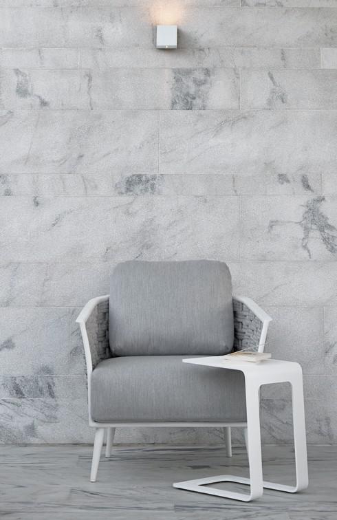 MNST330 1 мест. белый веревка 45мм серебристая Manutti Cascade - Вид №1