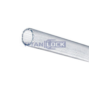 Пищевой напорный прозрачный ПВХ рукав "NEVA", -15+65 С, premium, внутр.диам.10 мм TL010NV TITAN LOCK