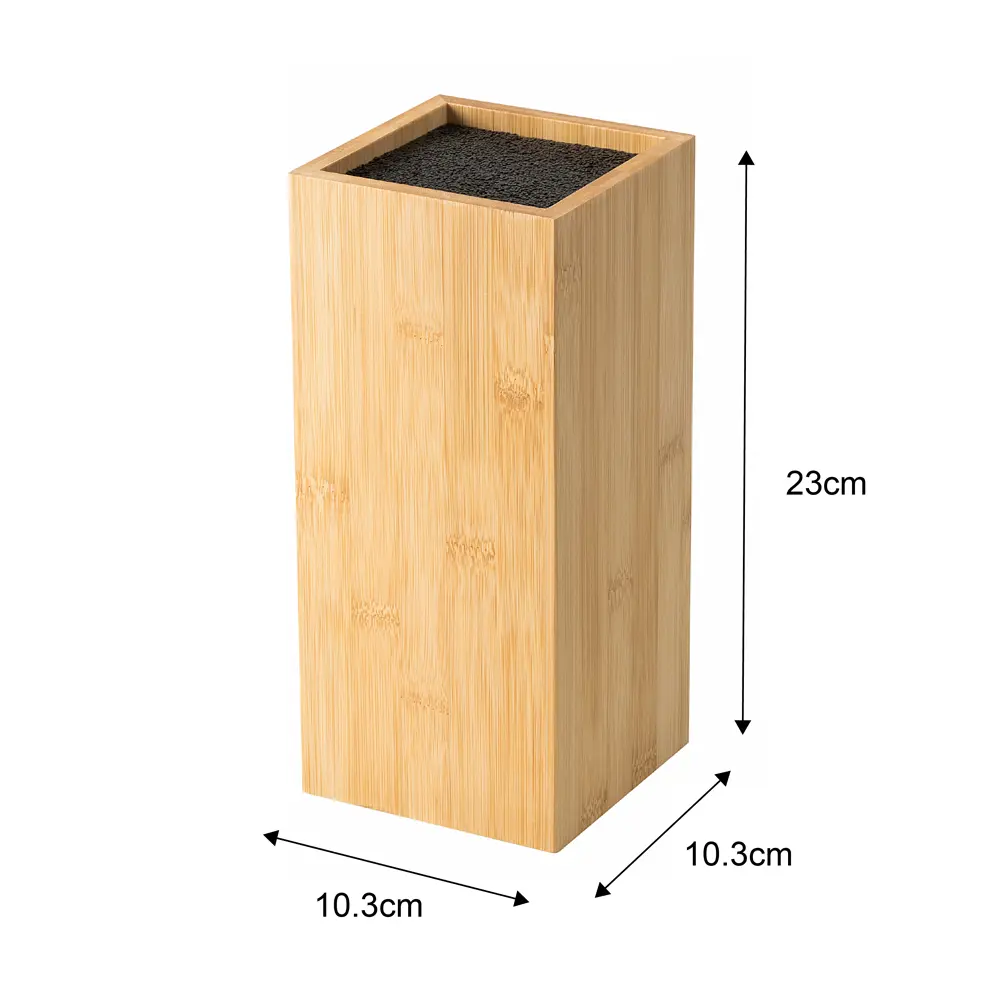 Подставка для ножей 10.3x23x10.3 см бамбук цвет натуральный Santreyd STLM-2167345 - Вид №5