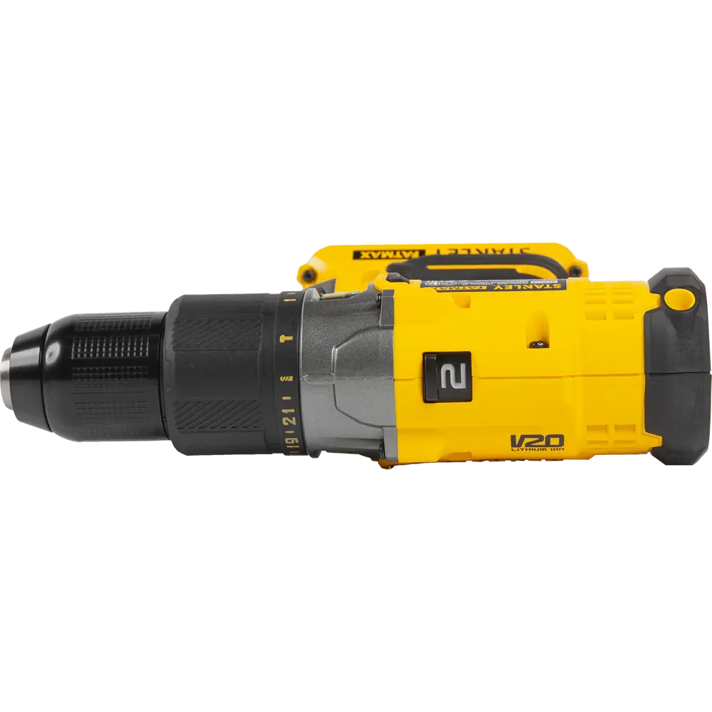 Дрель-шуруповерт аккумуляторная ударная Stanley Fatmax SCD718D2K, 18 В Li-ion 2х2 Ач STLM-2038044 - Вид №2