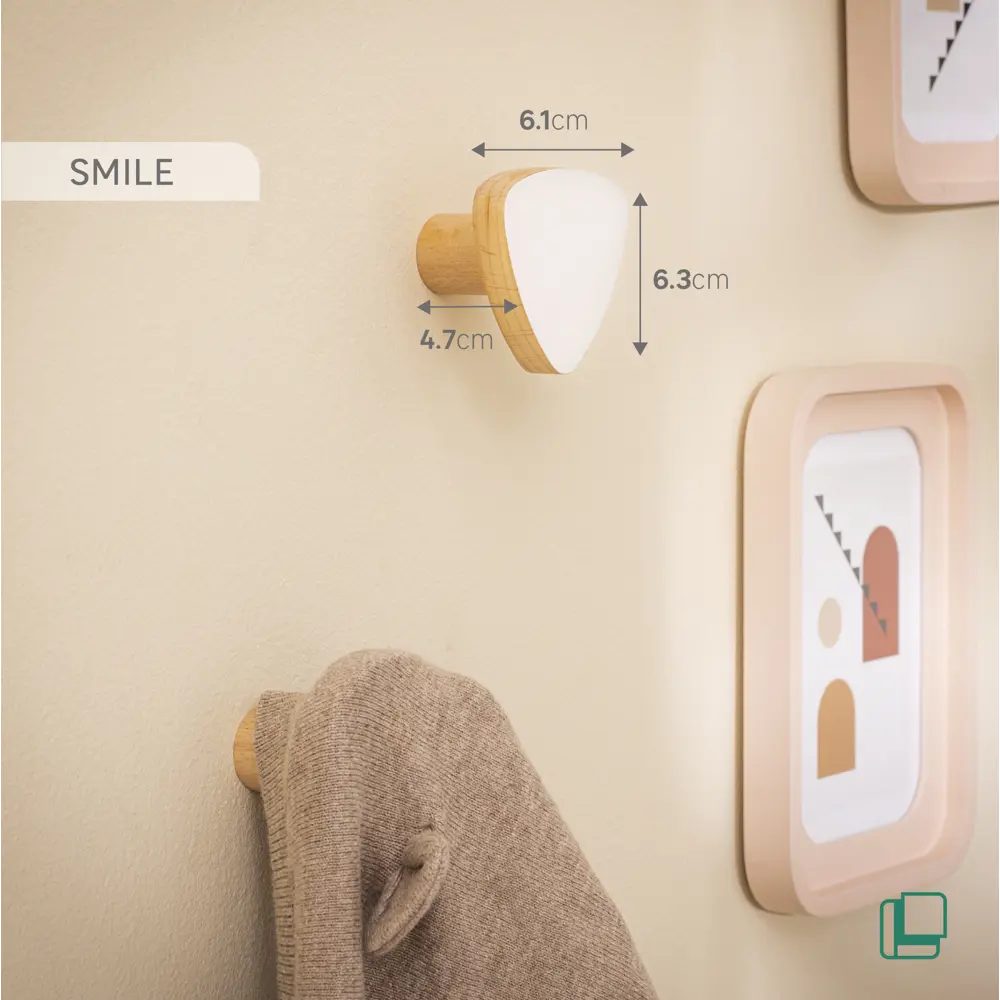 SPACEO Вешалка настенная Smile - стильный крючок без сверления 87687933 STLM-1098614 - Вид №3