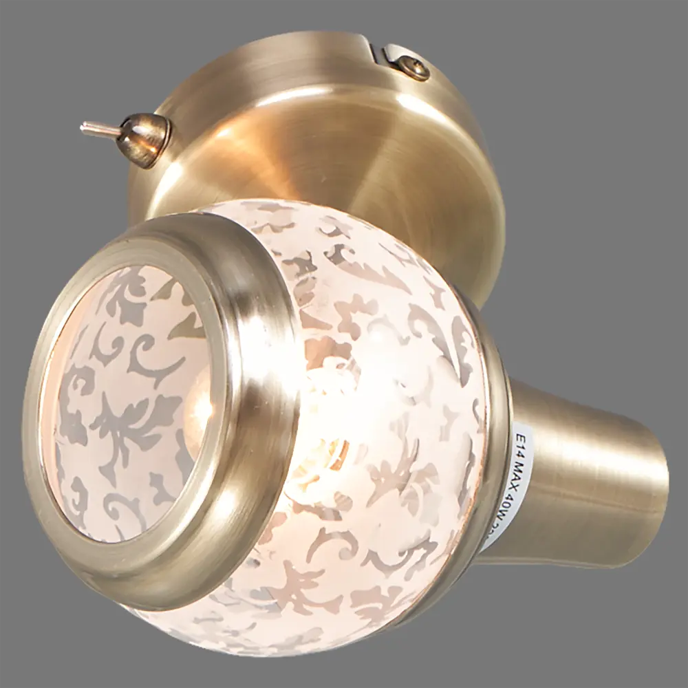 Спот поворотный Flora 1 лампа 2 м² цвет античная бронза Escada STLM-2105491 - Вид №2