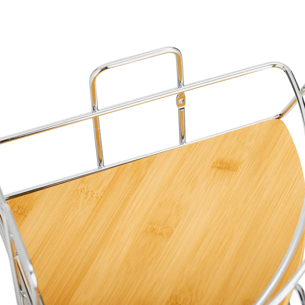 Полка угловая Модулус 22х22х37.4 см, цвет хром Santreyd Модулус Бамбук STLM-2035866 - Вид №2