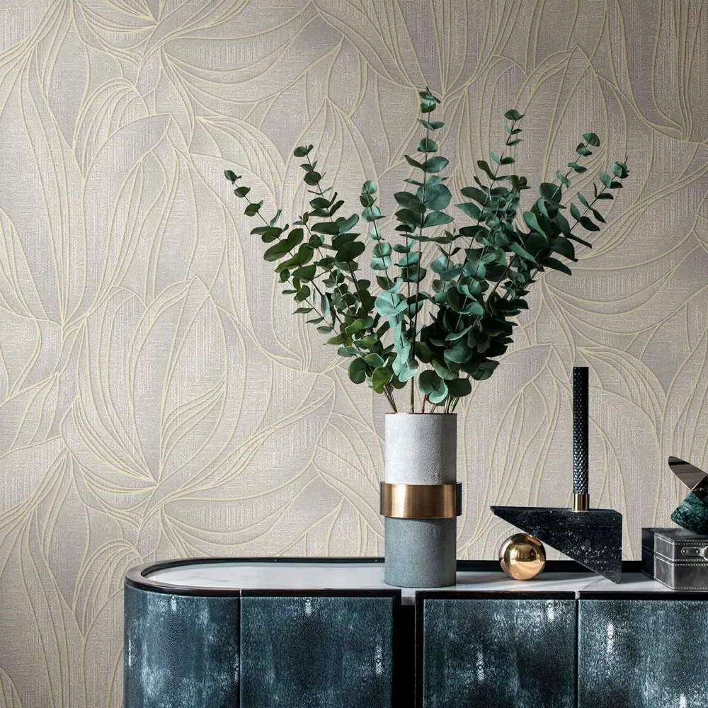 Обои флизелиновые Euro Decor Tulipe серые 1.06 м ED7119-24 88475947 STLM-2201381 - Вид №2