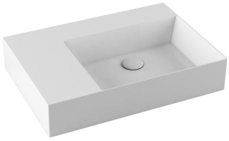 ELLP06545LQ0 Подвесная раковина настенная прямоугольная Azzurra Ceramica Elegance белая