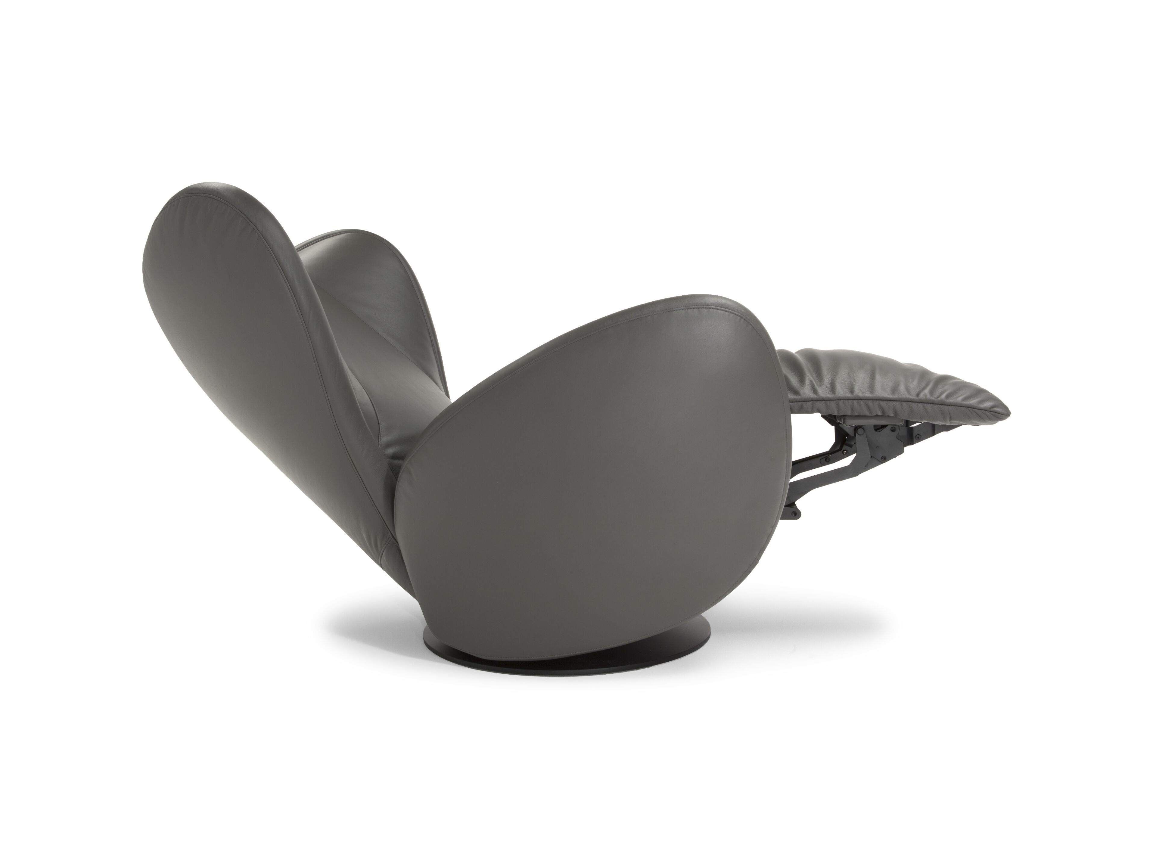 Кожаное кресло с откидывающейся спинкой с подставкой для ног Natuzzi Italia FIORITA ARCH-00023512 - Вид №4