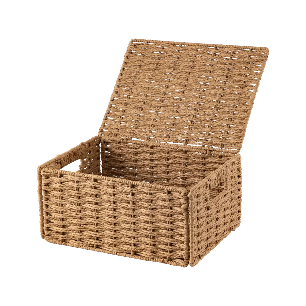 Корз плетен с кр 31X23X15см беж Konsensa STLM-2021431 - Вид №5