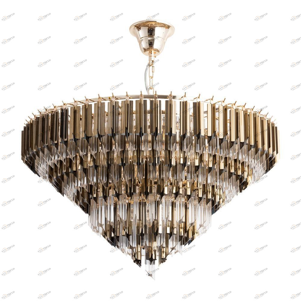 Подвесная люстра Divinare Frizzante 1683/01 LM-10 DIVINARE ДИЗАЙНЕРСКИЕ, FRIZZANTE 328832 Золото 