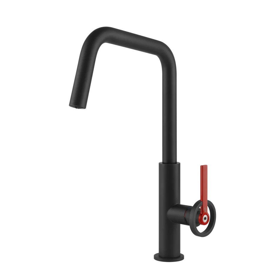 Смеситель для раковины 60201 299 Gessi Officine v МАТОВО-ЧЕРНЫЙ 60201299