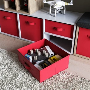 Короб-органайзер 31x31x15 см полипропилен цвет красный 89388004 STLM-2163034