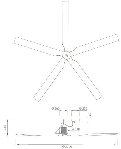Ceadesign Потолочный вентилятор Two Two 01 - Вид №7