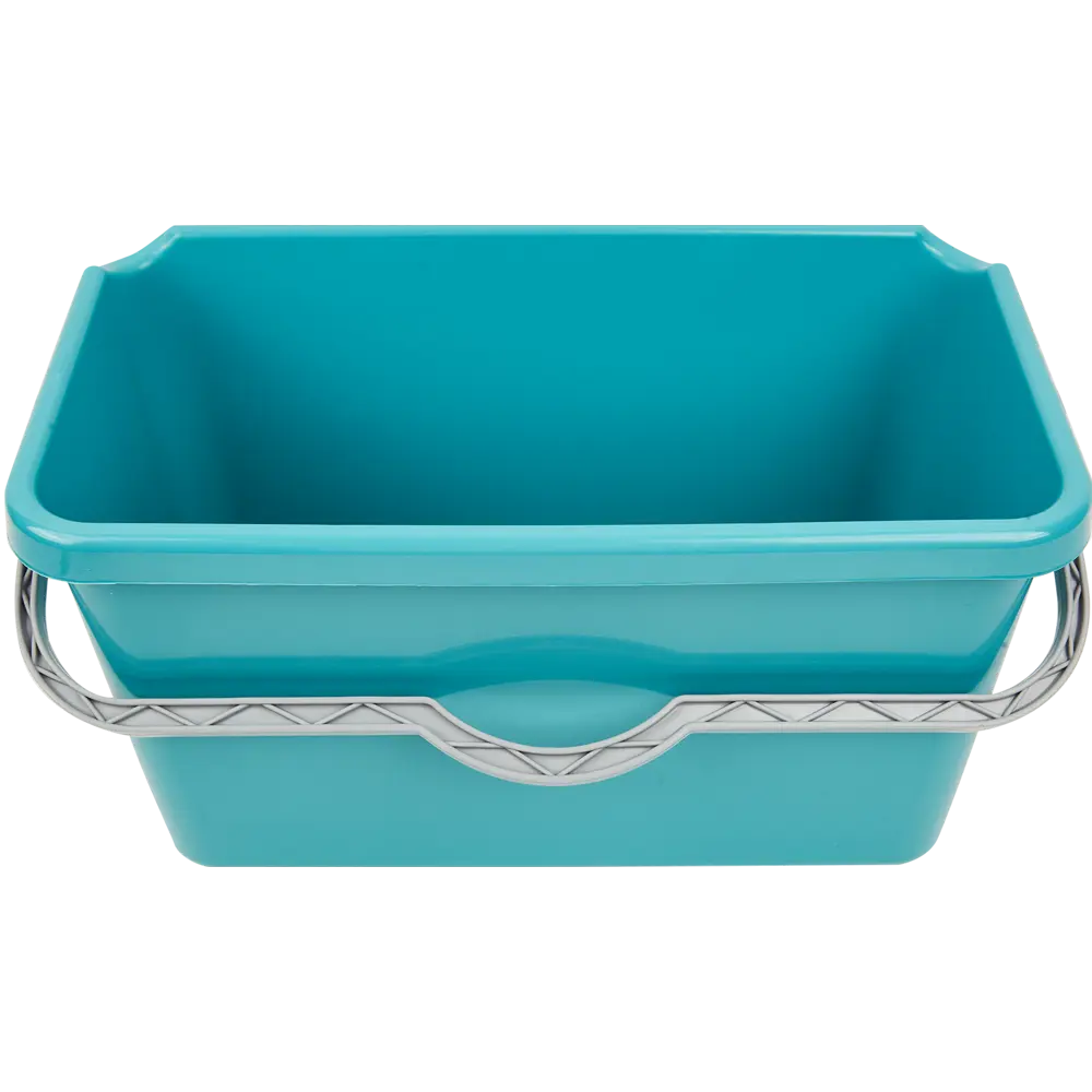 Ведро хозяйственное прямоугольное Hitt 14 л полипропилен цвет бирюзовый STLM-2136660 - Вид №3