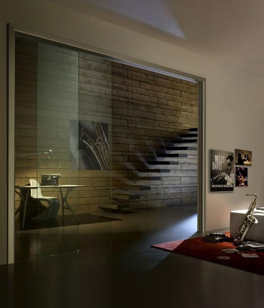 Scrigno Рама стойки для раздвижной двери с параллельными стеклянными дверями Scrigno gold sun-id-1482242 - Вид №2