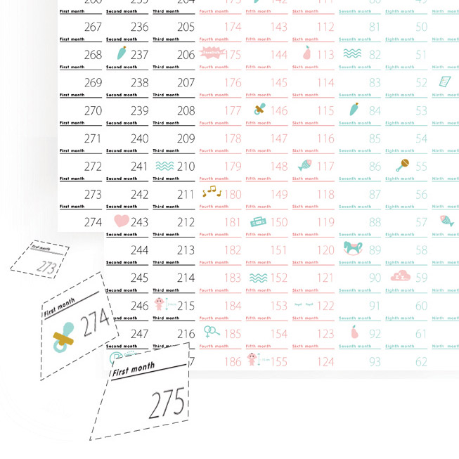 DOBCBAS Календарь для беременных baby on the way Doiy  - Вид №3