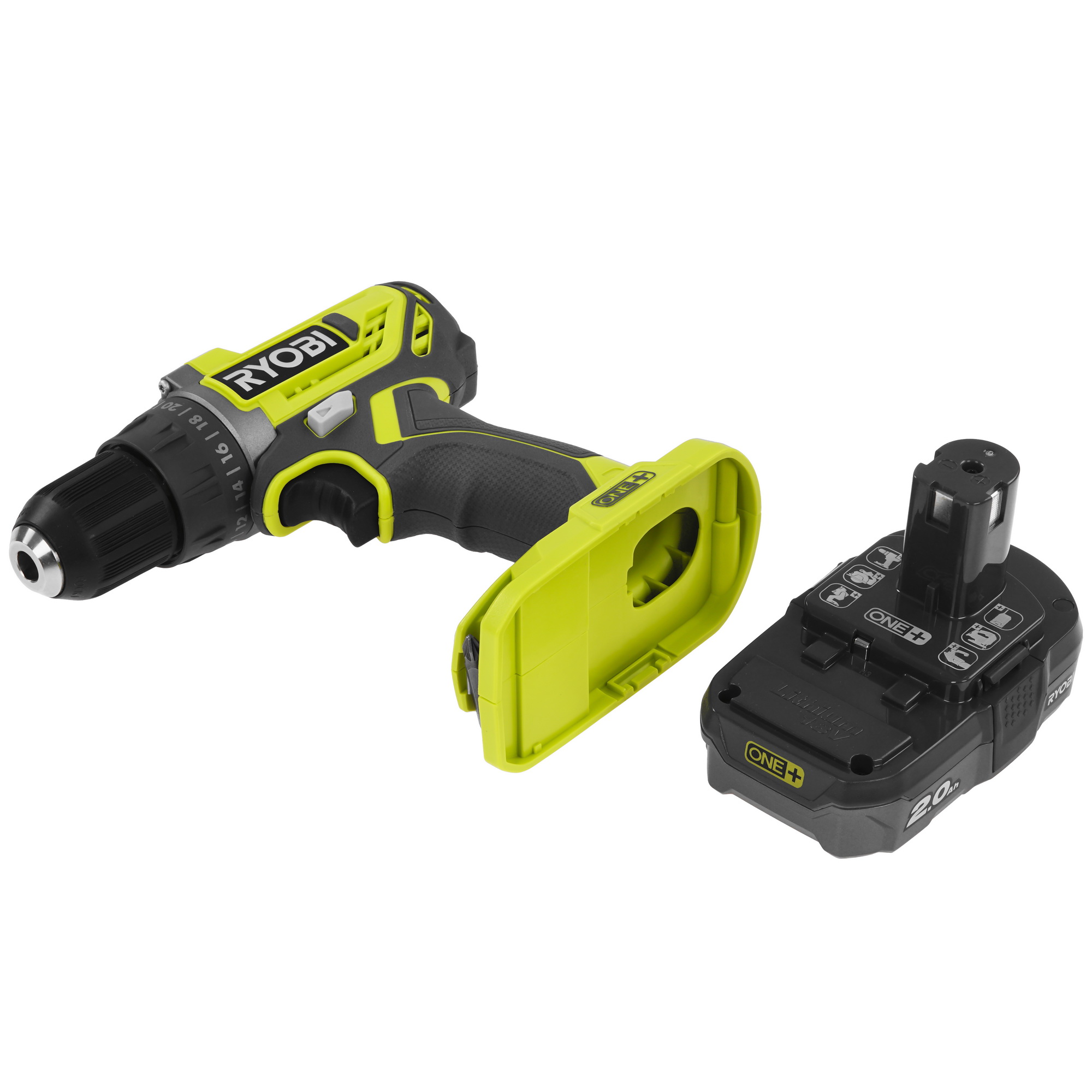 Дрель-шуруповерт Ryobi R18DD2-220S ONE+ 18V 5481209 STDN-0123401 - Вид №5