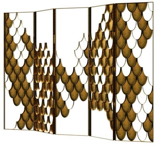 BRABBU Латунный экран Koi sun-id-1500266 - Вид №2