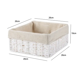 Корзина белая 10x20x20см бум Konsensa