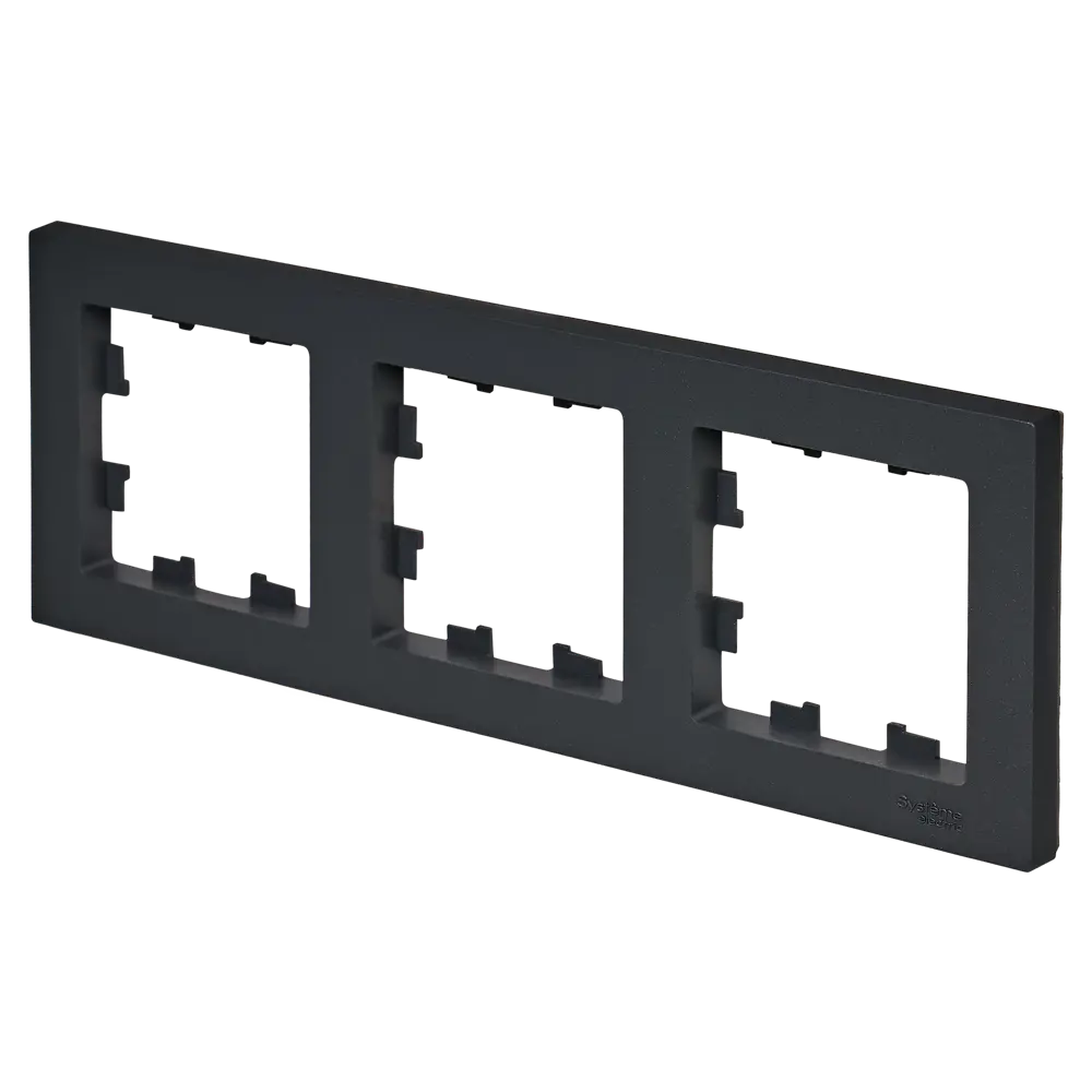 Рамка Systeme Electric AtlasDesign 3 поста цвет базальт STLM-2113056 - Вид №1