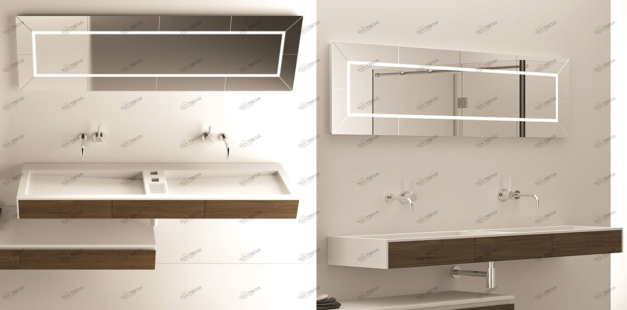 TX05020160 Подвесная раковина настенная овальная MOMA Design Planar Tecno XXL белая