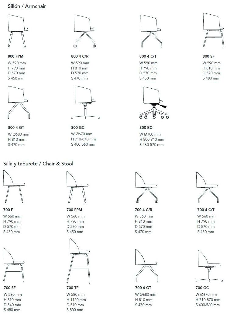 Mobboli Стул из мягкой ткани Chelsea 700 sf - Вид №6