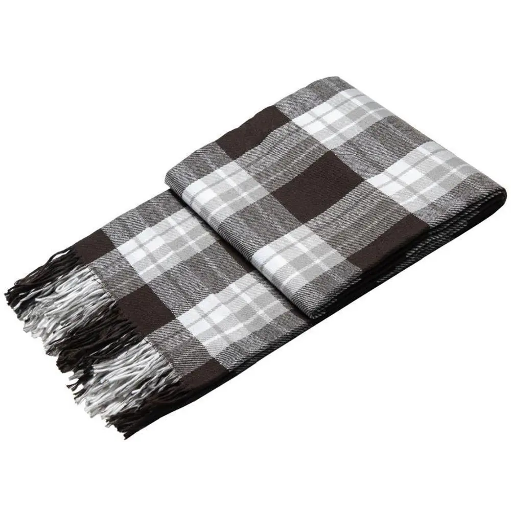 Плед Mine 103 140x200 см микрофибра цвет коричневый Santreyd STLM-2165081