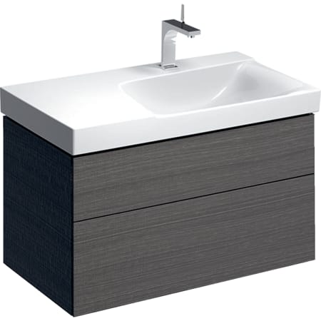 500.515.00.1 Шкафчик для раковины Geberit Xeno² с полкой, с двумя выдвижными ящиками Geberit  - Вид №7