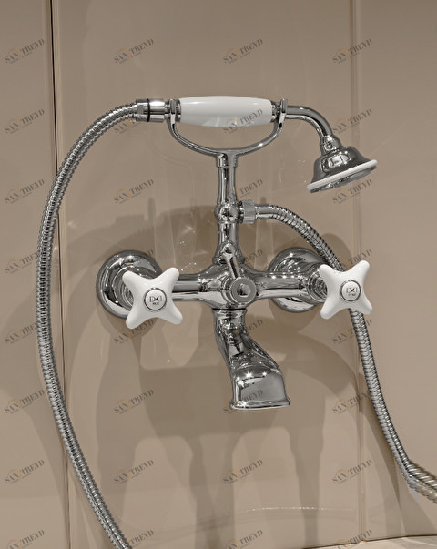 UTWR733 Кран для ванны настенный White Rose Devon&Devon 