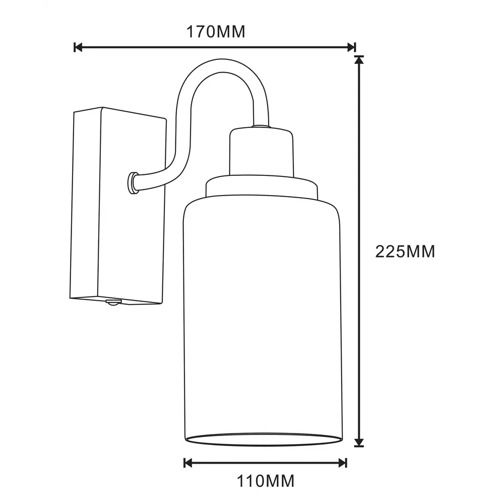 Светильник уличный настенный Smartbuy 20 Вт IP65 E27 1 лампа цвет черный 89453716 STLM-2054710  - Вид №1