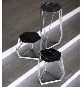 Host & Home Табурет из мрамора Chamfer