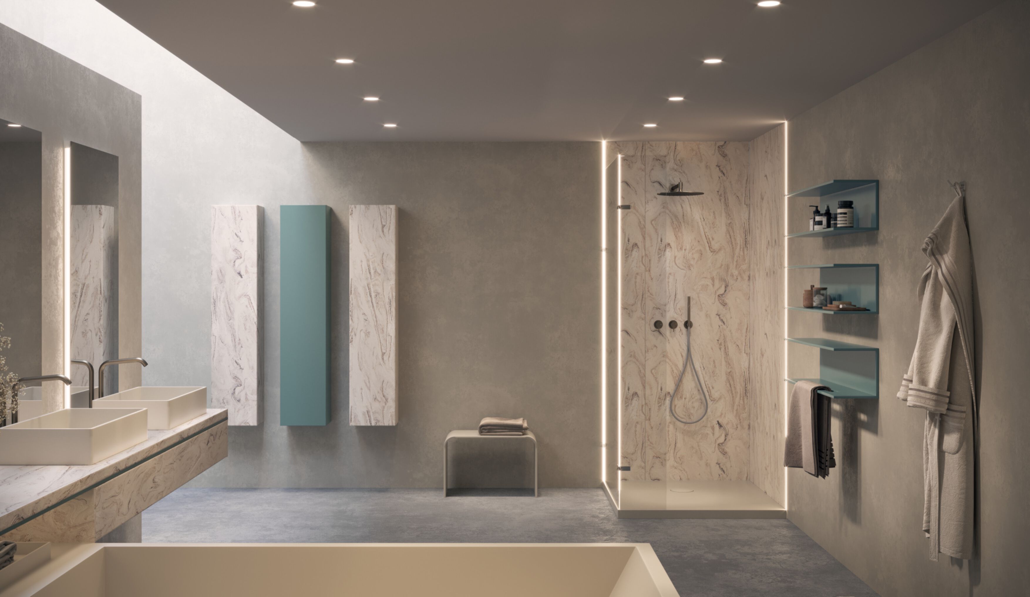 Мебель для ванной комнаты Corian® Acquapazza чистый ARCH-00074026 - Вид №2