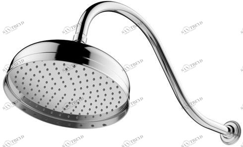 JUSTIME Настенная лейка дождевого душа Classik 6703-ab-80cp