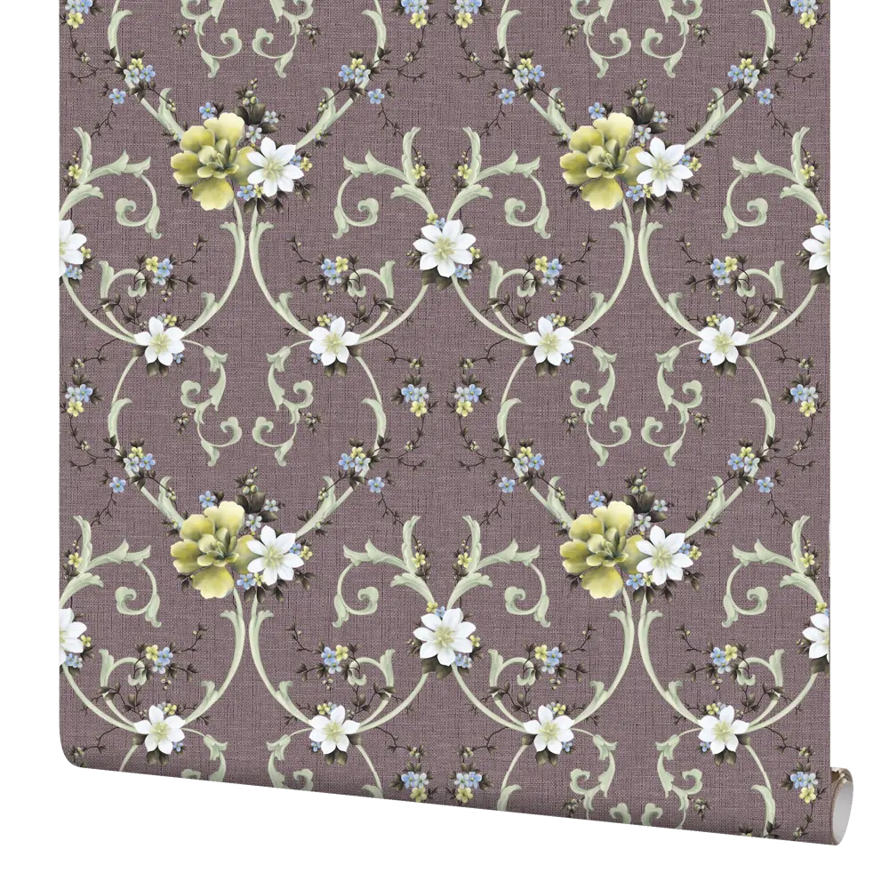 Обои виниловые Elysium Флористика коричневые 0.53 м 28406 STLM-2063492