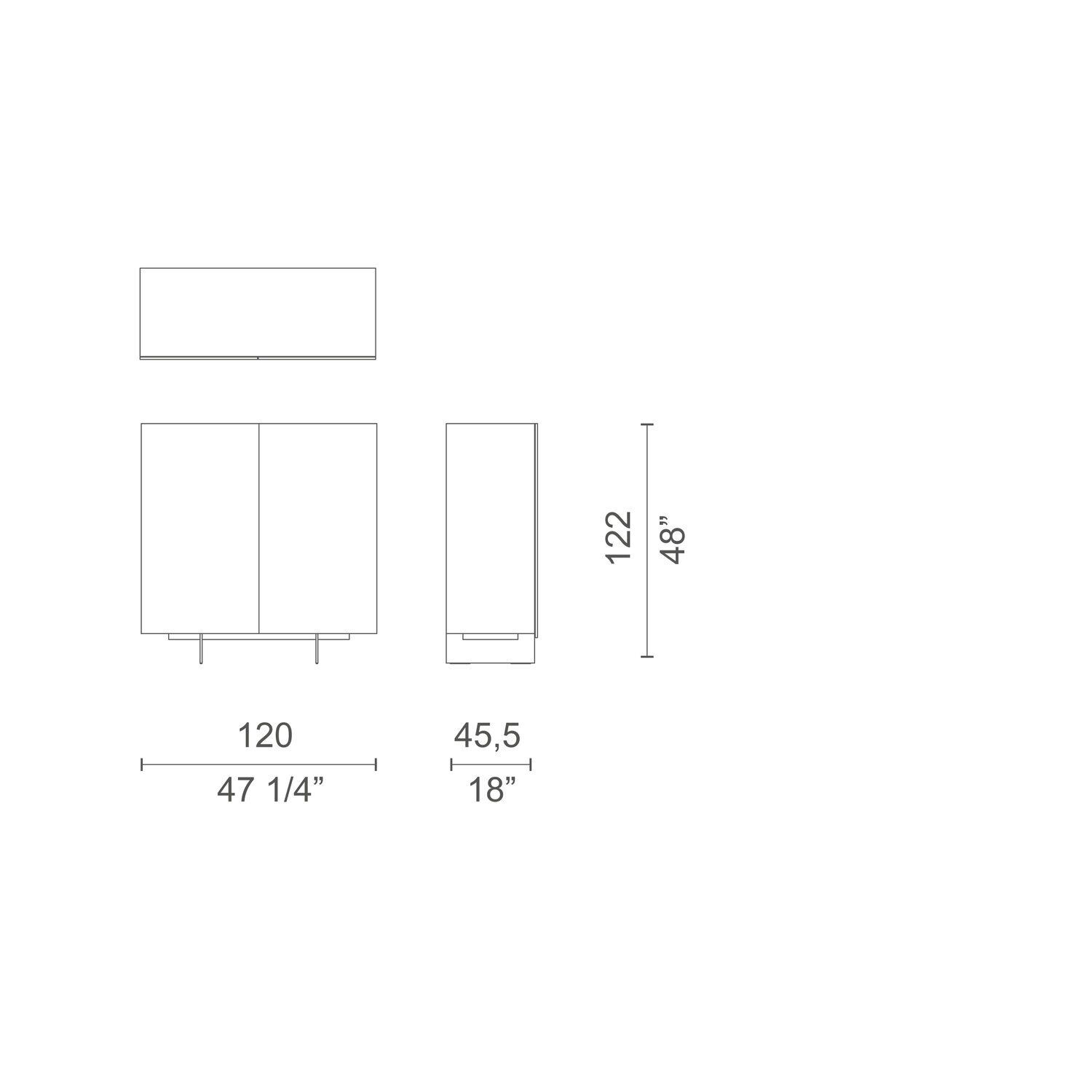 Деревянный шкаф с распашными дверцами CAPPELLINI UNI ARCH-00008979 - Вид №1