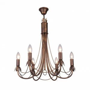 Подвесная люстра Toplight Lucinda TL7350D-06BR TOPLIGHT LUCINDA 186745 Бронза