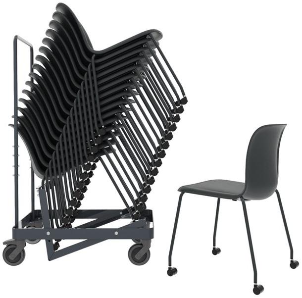 Howe Штабелируемый стул из полипропилена на колесиках Sixe sun-id-1441691 - Вид №6