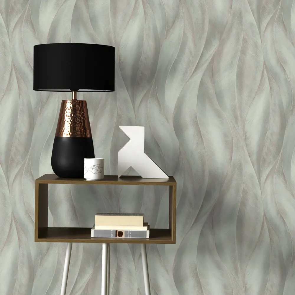 Обои флизелиновые Erismann Fashion for Walls зеленые 1.06 м 12092-18 STLM-2082719 - Вид №2