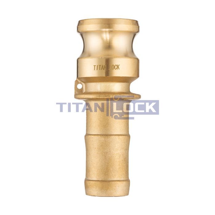 Камлок латунный тип E, ниппель с хвостовиком 1/2", TL50EBR TITAN LOCK 