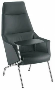 Sesta Кресло в коже с высокой спинкой по контракту Dama lounge Dl-108