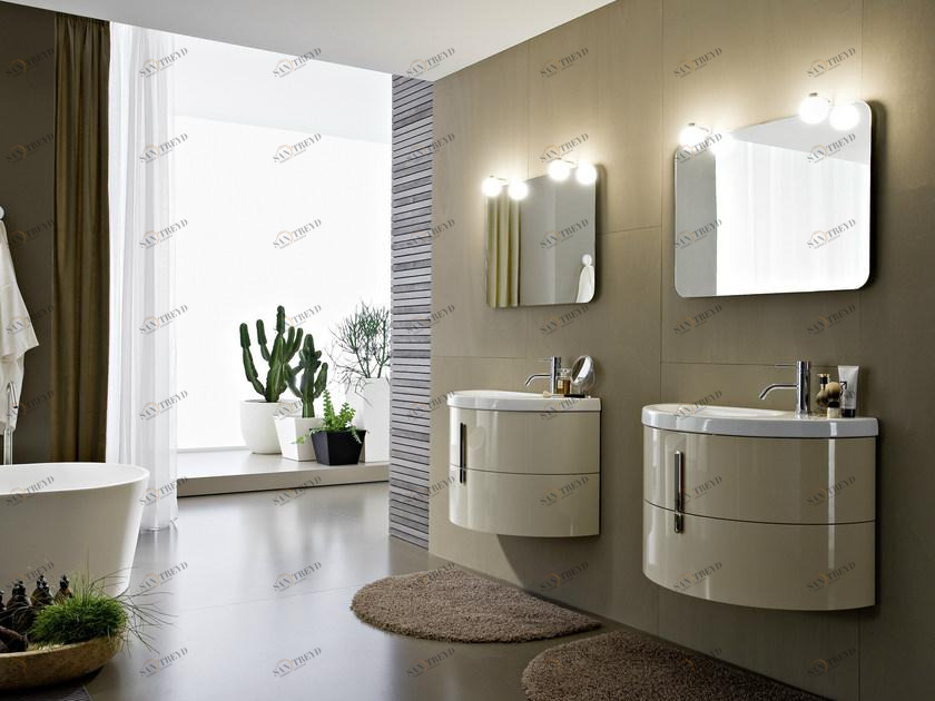 Ideagroup Тумба под умывальник, лакированная Moon sun-id-1372363