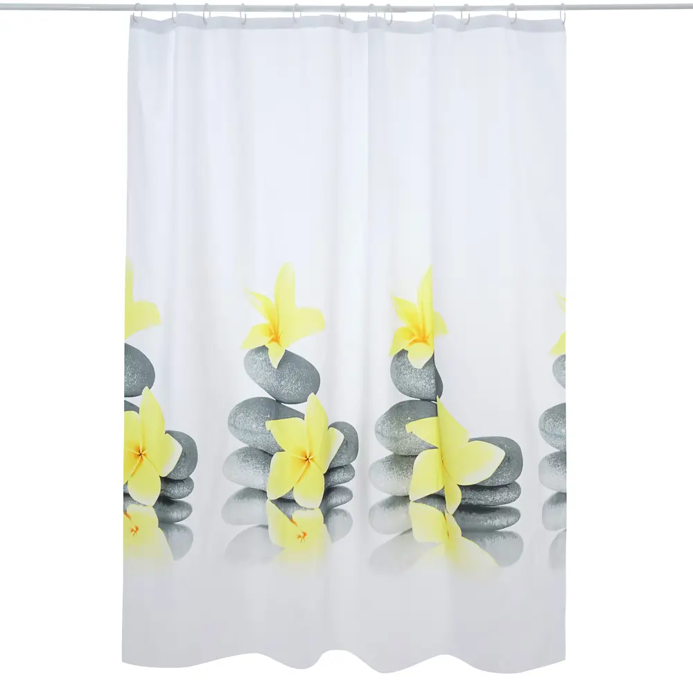 Штора для ванной комнаты «Yellow Orchid» 180х180 см цвет белый Santreyd Без серии STLM-2110457 - Вид №1