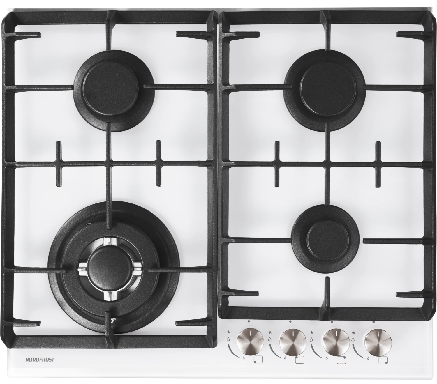9079282 Газовая варочная поверхность NORDFROST HM 6044 W STDN-0091496